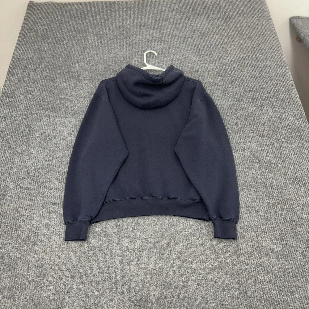 Belmont Marauder Baseball Pennant Hoodie Unisex XS Navy Blue Cotton Blend Sport